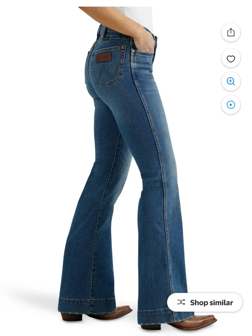 WRANGLER RETRO® PREMIUM HIGH RISE TROUSER JEAN